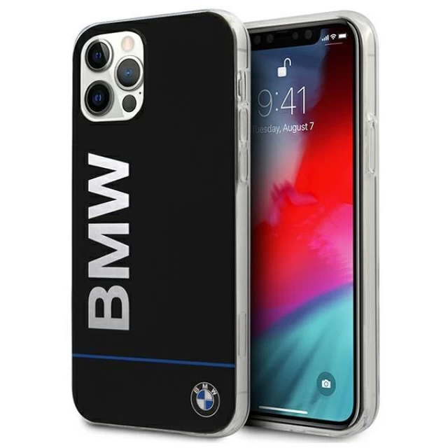 Чехол BMW для iPhone 12 | 12 Pro Signature Printed Logo Black (BMHCP12MPCUBBK)