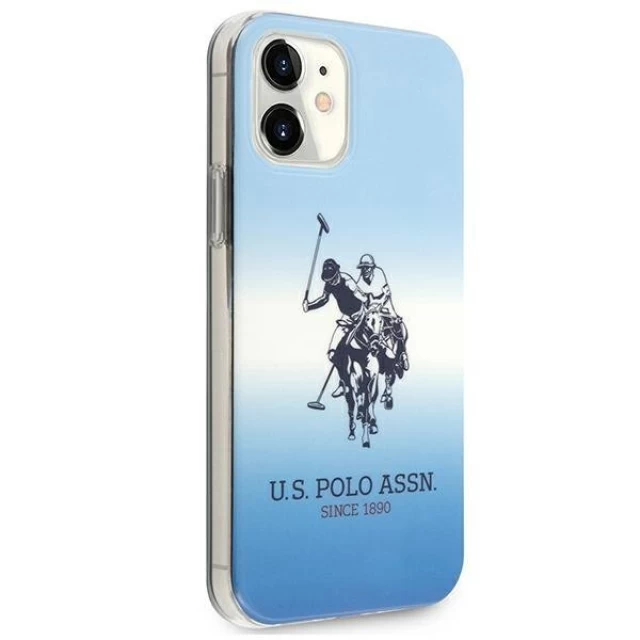 Чехол U.S. Polo Assn Gradient Collection для iPhone 12 mini Blue (USHCP12SPCDGBL)