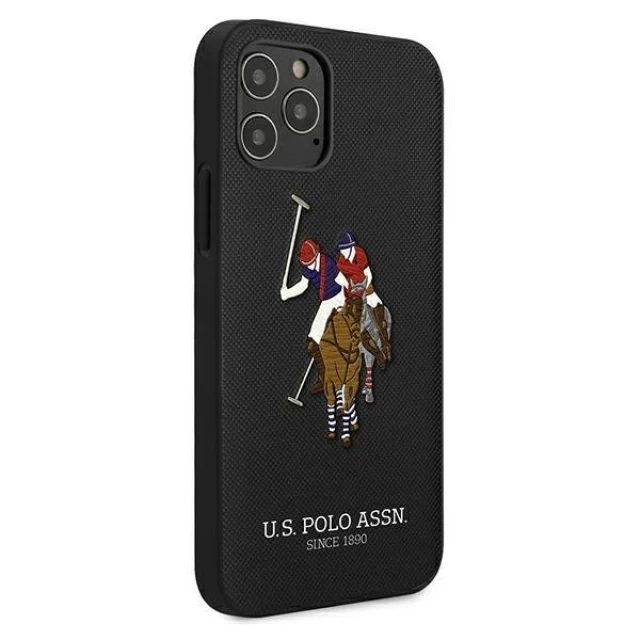 Чохол U.S. Polo Assn Embroidery Collection для iPhone 12 | 12 Pro Black (USHCP12MPUGFLBK)