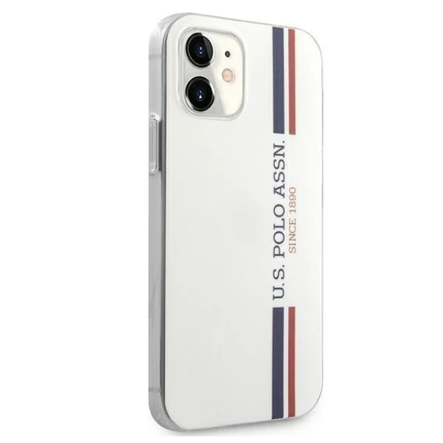 Чохол U.S. Polo Assn Tricolor Pattern Collection для iPhone 12 mini White (USHCP12SPCUSSWH)
