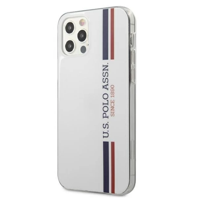 Чохол U.S. Polo Assn Tricolor Pattern Collection для iPhone 12 | 12 Pro White (USHCP12MPCUSSWH)