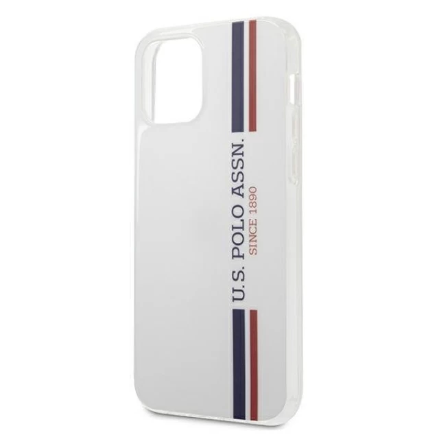 Чохол U.S. Polo Assn Tricolor Pattern Collection для iPhone 12 | 12 Pro White (USHCP12MPCUSSWH)