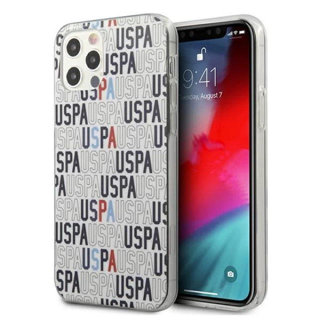 Чохол U.S. Polo Assn Logo Mania Collection для iPhone 12 Pro Max White (USHCP12LPCUSPA6)