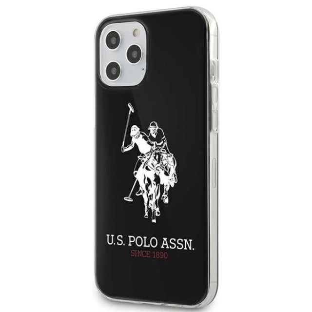 Чохол U.S. Polo Assn Shiny Big Logo для iPhone 12 Pro Max Black (USHCP12LTPUHRBK)