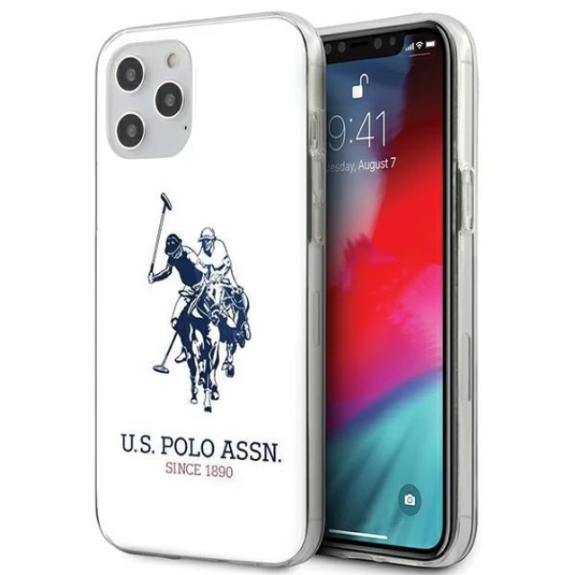 Чохол U.S. Polo Assn Shiny Big Logo для iPhone 12 Pro Max White (USHCP12LTPUHRWH)