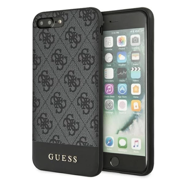 Чохол Guess 4G Stripe Collection для iPhone 7/8 Plus Grey (GUHCI8LG4GLGR)