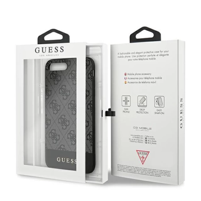 Чохол Guess 4G Stripe Collection для iPhone 7/8 Plus Grey (GUHCI8LG4GLGR)