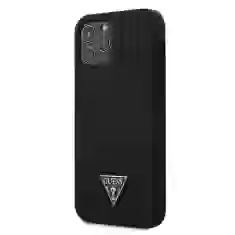 Чехол Guess Silicone Triangle Logo для iPhone 12 | 12 Pro Black (GUHCP12MLSTMBK)