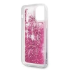 Чехол Karl Lagerfeld Liquid Glitter Charms Cover для iPhone 12 mini Pink (KLHCP12SROPI)