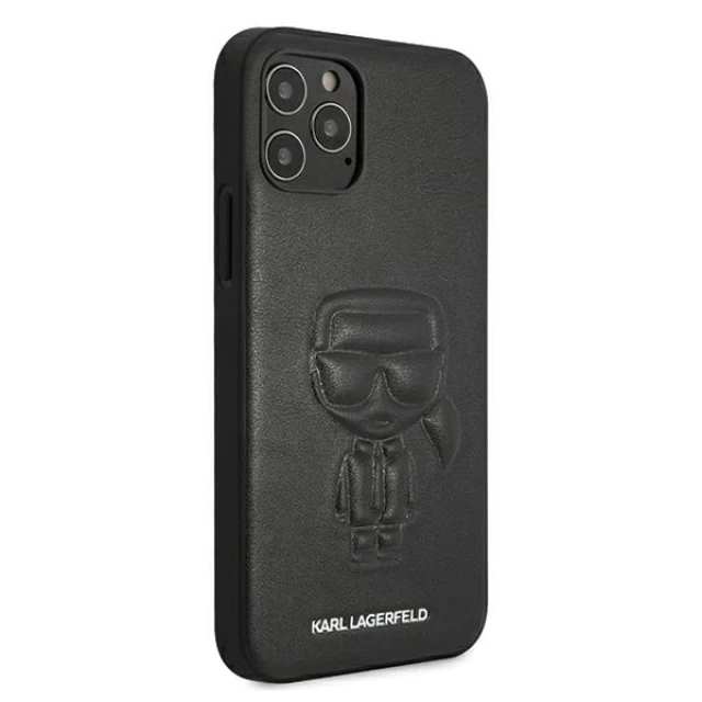 Чохол Karl Lagerfeld Karl Ikonik Outline для iPhone 12 | 12 Pro Black (KLHCP12MPCUIKBK)