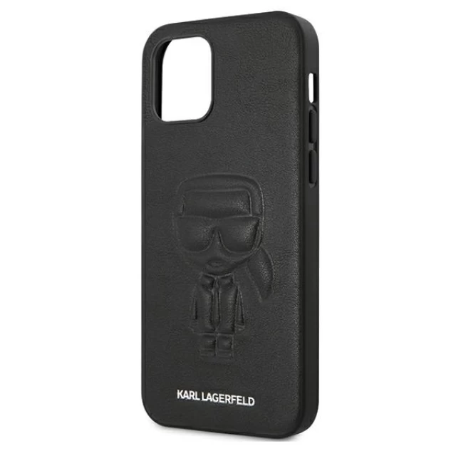 Чохол Karl Lagerfeld Karl Ikonik Outline для iPhone 12 | 12 Pro Black (KLHCP12MPCUIKBK)