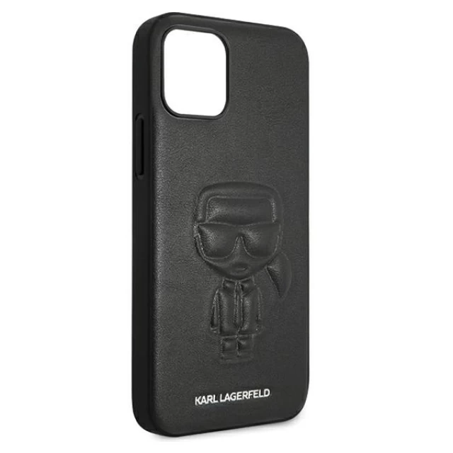 Чохол Karl Lagerfeld Karl Ikonik Outline для iPhone 12 | 12 Pro Black (KLHCP12MPCUIKBK)