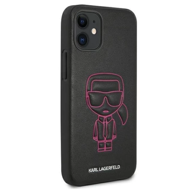 Чохол Karl Lagerfeld Karl Iconic Outline для iPhone 12 mini Pink (KLHCP12SPCUIKPI)