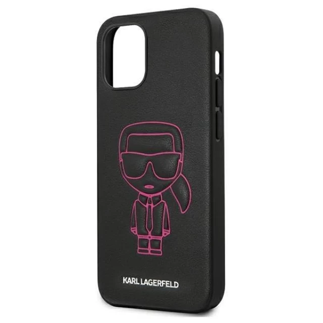 Чохол Karl Lagerfeld Karl Iconic Outline для iPhone 12 mini Pink (KLHCP12SPCUIKPI)