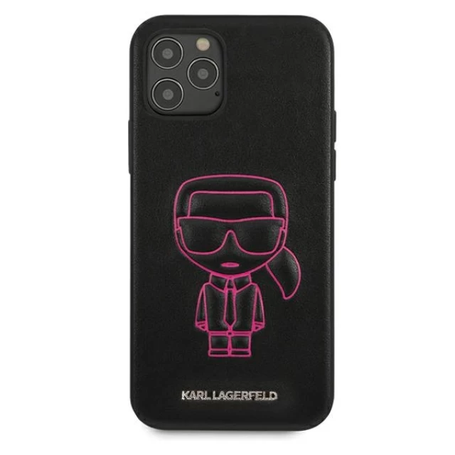 Чохол Karl Lagerfeld Karl Ikonik Outline для iPhone 12 | 12 Pro Pink (KLHCP12MPCUIKPI)