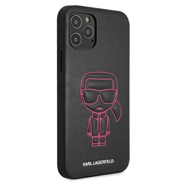 Чохол Karl Lagerfeld Karl Ikonik Outline для iPhone 12 | 12 Pro Pink (KLHCP12MPCUIKPI)