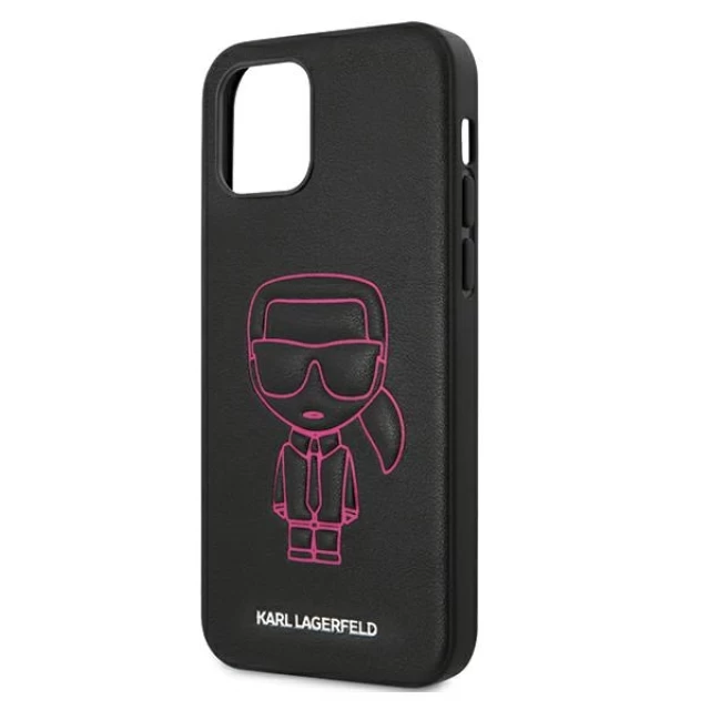 Чохол Karl Lagerfeld Karl Ikonik Outline для iPhone 12 | 12 Pro Pink (KLHCP12MPCUIKPI)