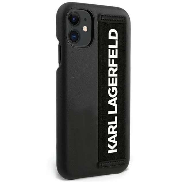 Чохол Karl Lagerfeld Hand Strap для iPhone 12 mini Black (KLHCP12SSTKLBK)