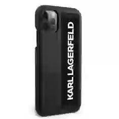Чохол Karl Lagerfeld Ikonik with Elastic Strap для iPhone 12 Pro Max Black (KLHCP12LSTKLBK)
