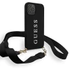 Чохол Guess Silicone Printed Logo Strap для iPhone 12 | 12 Pro Black (GUHCP12MPUSTCRBK)