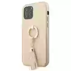 Чехол Guess Saffiano with Ring Stand для iPhone 12 Pro Max Beige (GUHCP12LRSSABE)