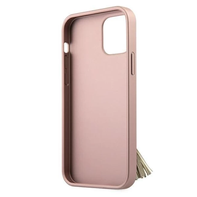 Чохол Guess Saffiano Ring Hard для iPhone 12 Pro Max Pink (GUHCP12LRSSARG)