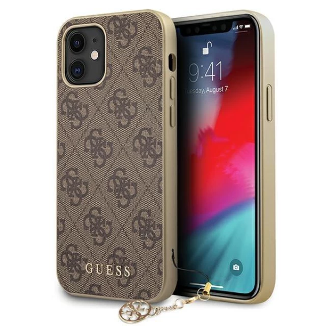 Чохол Guess Charms Collection для iPhone 12 mini Brown (GUHCP12SGF4GBR)