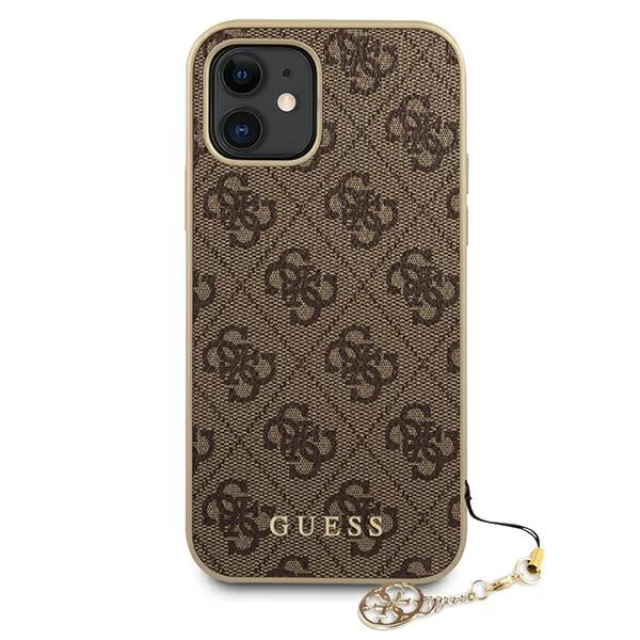 Чохол Guess Charms Collection для iPhone 12 mini Brown (GUHCP12SGF4GBR)