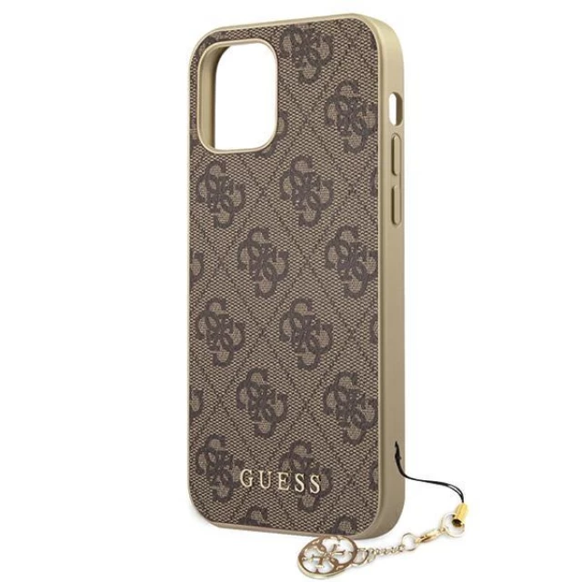 Чохол Guess Charms Collection для iPhone 12 mini Brown (GUHCP12SGF4GBR)