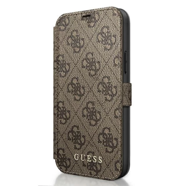 Чохол Guess 4G Charms Collection для iPhone 12 Pro Max Brown (GUFLBKSP12L4GB)