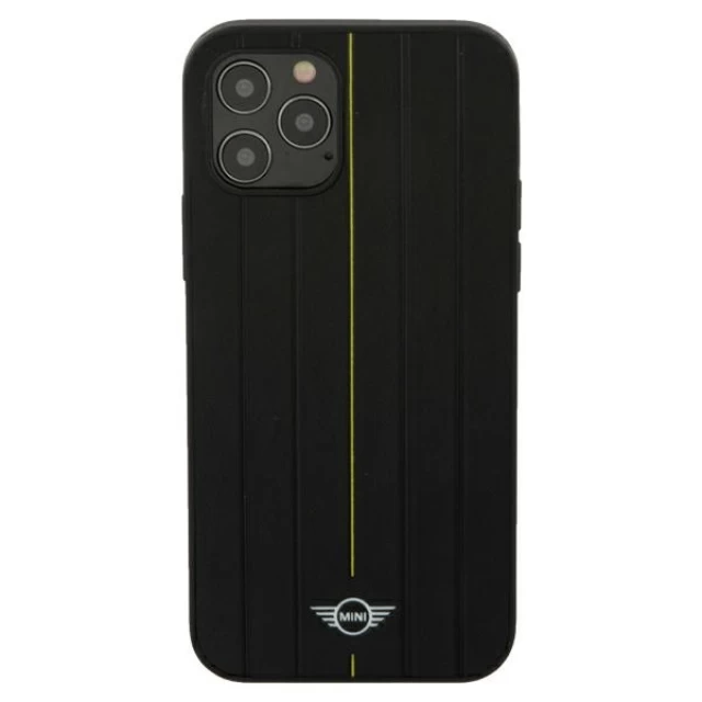 Чехол Mini Morris для iPhone 12 | 12 Pro Stamp Stripe Yellow (MIHCP12MPUHLYE)