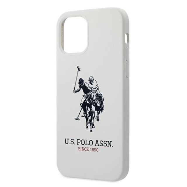 Чохол U.S. Polo Assn Silicone Collection для iPhone 12 | 12 Pro White (USHCP12MSLHRWH)