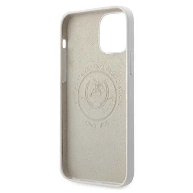 Чохол U.S. Polo Assn Silicone Collection для iPhone 12 | 12 Pro White (USHCP12MSLHRWH)