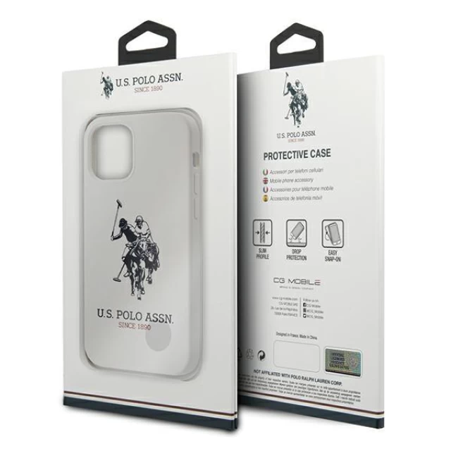 Чохол U.S. Polo Assn Silicone Collection для iPhone 12 Pro Max White (USHCP12LSLHRWH)