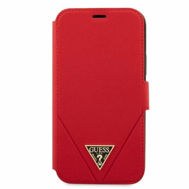 Чохол Guess Saffiano для iPhone 12 mini Red (GUFLBKP12SVSATMLRE)