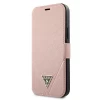 Чохол Guess Saffiano для iPhone 12 mini Pink (GUFLBKP12SVSATMLPI)