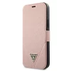 Чехол Guess Saffiano для iPhone 12 mini Pink (GUFLBKP12SVSATMLPI)