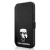Чехол Karl Lagerfeld Saffiano Iconic Metal для iPhone 12 mini Black (KLFLBKP12SIKMSBK)