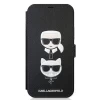 Чохол Karl Lagerfeld Saffiano Iconic Karl and Choupette для iPhone 12 mini Black (KLFLBKP12SSAKICKCBK)