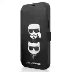 Чехол Karl Lagerfeld Saffiano Karl & Choupette для iPhone 12 | 12 Pro Black (KLFLBKP12MSAKICKCBK)