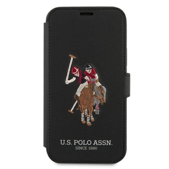 Чехол U.S. Polo Assn Embroidery Collection для iPhone 12 | 12 Pro Black (USFLBKP12MPUGFLBK)