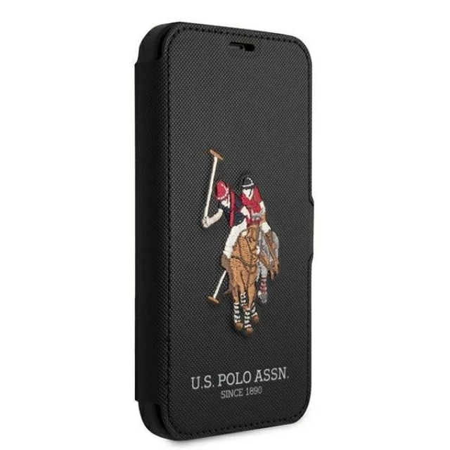 Чехол U.S. Polo Assn Embroidery Collection для iPhone 12 | 12 Pro Black (USFLBKP12MPUGFLBK)
