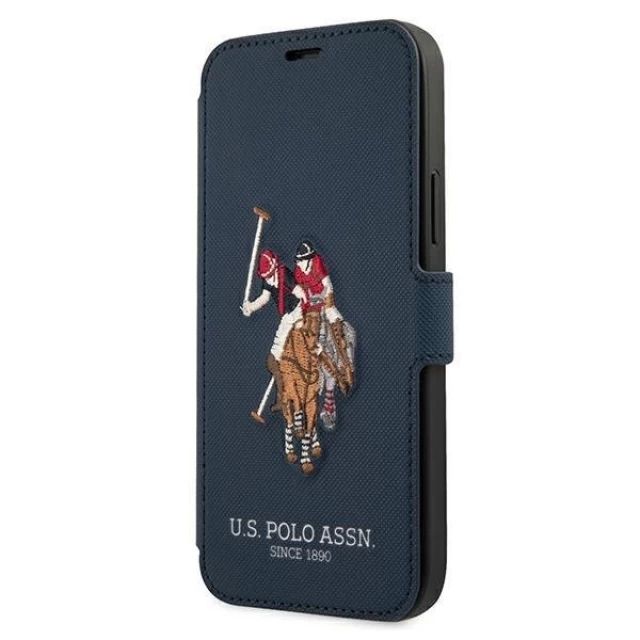 Чохол U.S. Polo Assn Embroidery Collection для iPhone 12 | 12 Pro Blue (USFLBKP12MPUGFLNV)