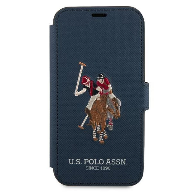 Чехол U.S. Polo Assn Embroidery Collection для iPhone 12 | 12 Pro Blue (USFLBKP12MPUGFLNV)