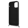 Чехол Karl Lagerfeld Silicone Cord Iconic для iPhone 12 | 12 Pro Black (KLHCP12MWOSLFKBK)