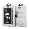 Чохол Karl Lagerfeld Silicone Cord Iconic для iPhone 12 | 12 Pro Black (KLHCP12MWOSLFKBK)