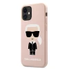 Чохол Karl Lagerfeld Silicone Iconic для iPhone 12 mini Pink (KLHCP12SSLFKPI)