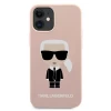 Чохол Karl Lagerfeld Silicone Iconic для iPhone 12 mini Pink (KLHCP12SSLFKPI)