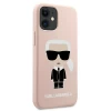 Чехол Karl Lagerfeld Silicone Iconic для iPhone 12 mini Pink (KLHCP12SSLFKPI)