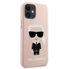 Чохол Karl Lagerfeld Silicone Iconic для iPhone 12 mini Pink (KLHCP12SSLFKPI)